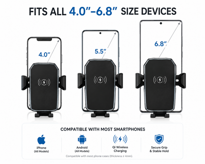 Qi Wireless Charging Phone Mount