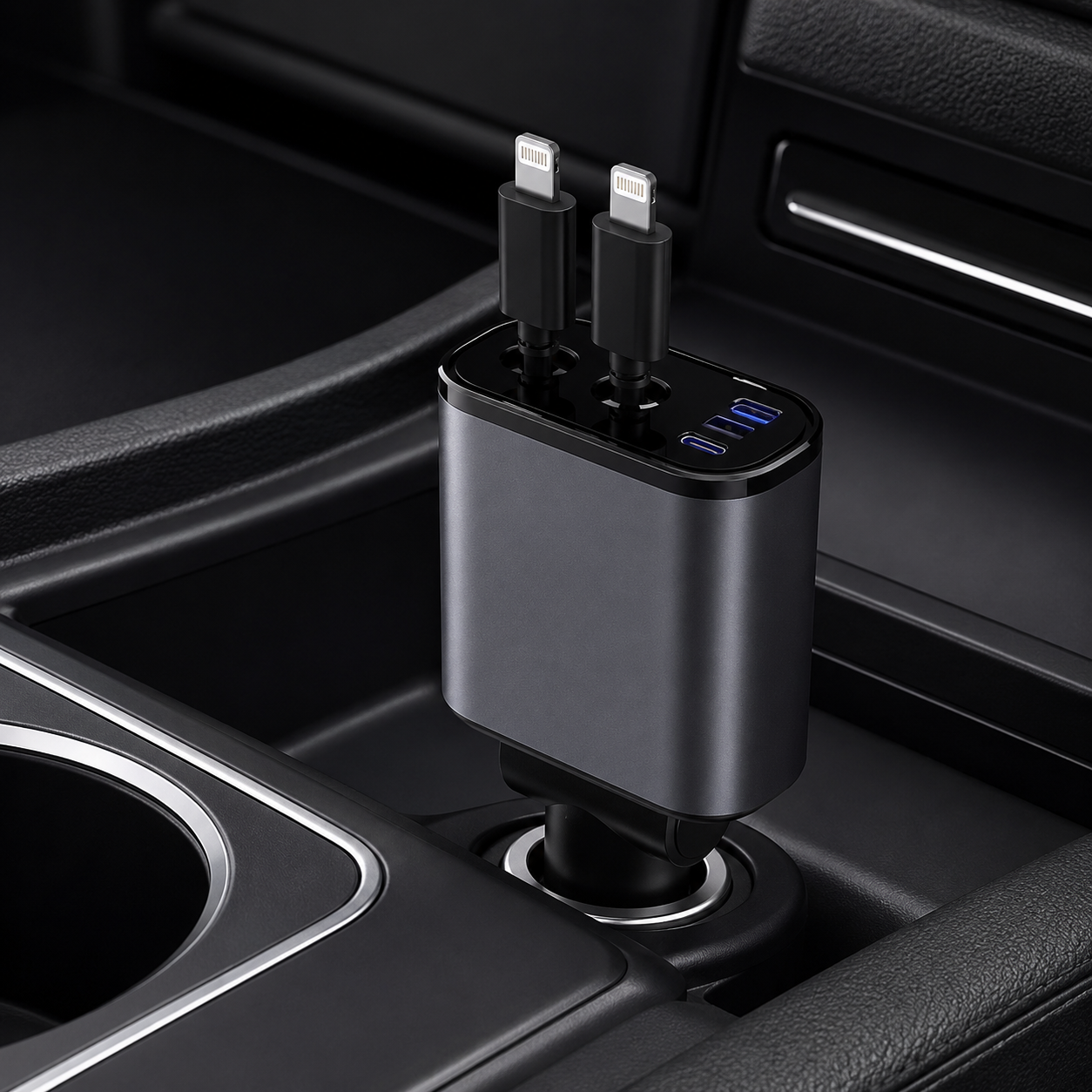 100W Dual USB-C Fast Car Charger