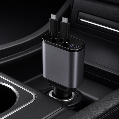 100W Dual USB-C Fast Car Charger
